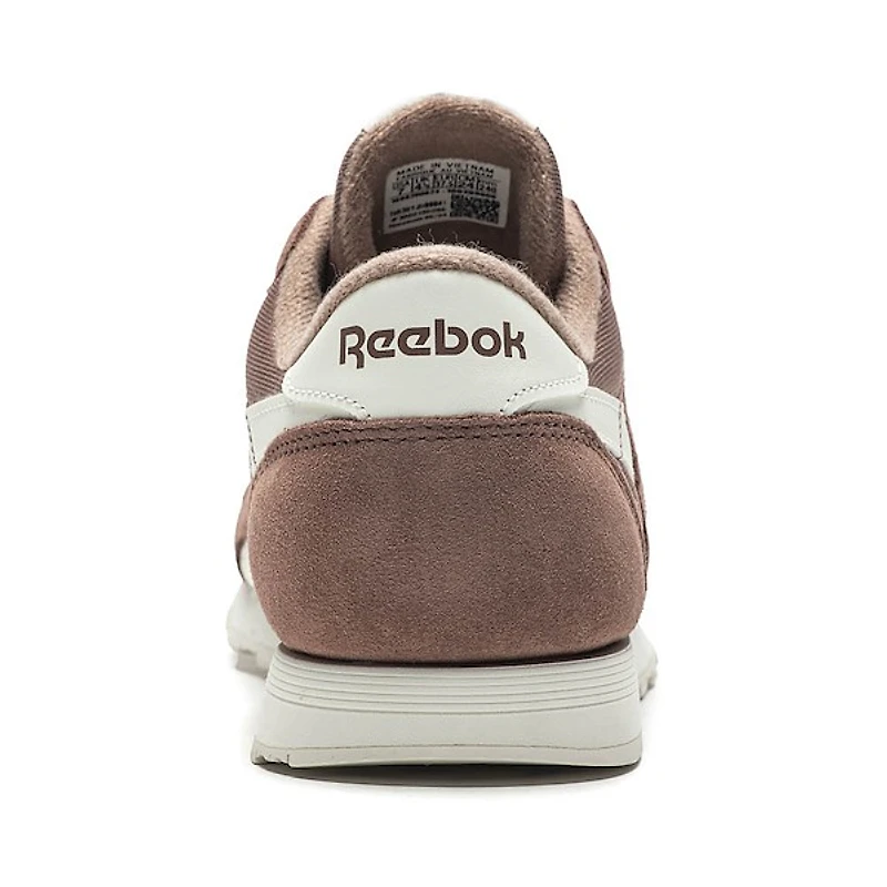 Chaussure athlétique Reebok Classic en nylon pour femmes - Brune / Craie