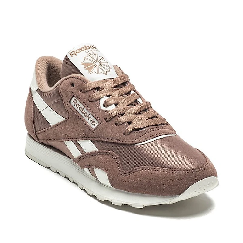 Chaussure athlétique Reebok Classic en nylon pour femmes - Brune / Craie