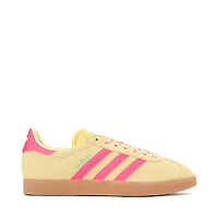 Womens adidas Gazelle Athletic Shoe - Powder Yellow / Lucid Pink