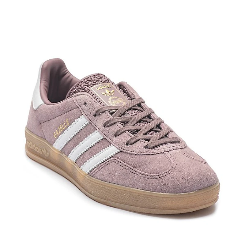 Chaussure athlétique adidas Gazelle pour femmes - Mauve / Blanche