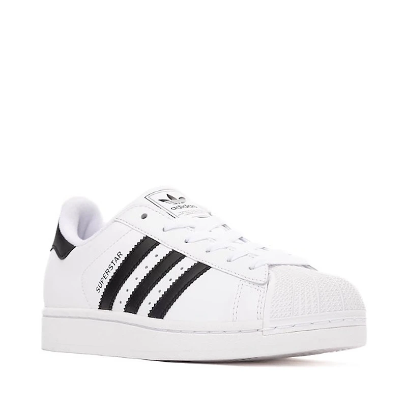 Chaussure athlétique adidas Superstar II pour femmes - Blanche / Noire