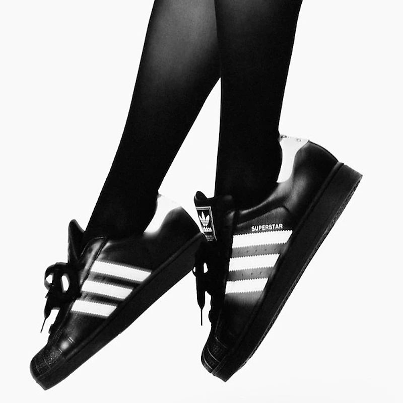 Womens adidas Superstar II Athletic Shoe - Core Black / White