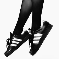 Womens adidas Superstar II Athletic Shoe - Core Black / White