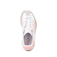 Chaussure athlétique adidas Samba OG - Enfants - Blanche / Rose pâle / Gomme