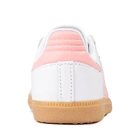 Chaussure athlétique adidas Samba OG - Enfants - Blanche / Rose pâle / Gomme