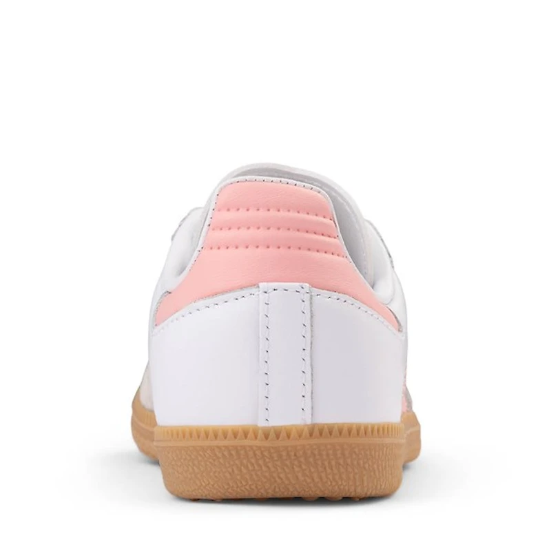 Chaussure athlétique adidas Samba OG - Junior Blanche / Rose pâle Gomme