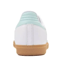 Chaussure athlétique adidas Samba OG - Junior - Blanche / Vert d'eau / Gomme