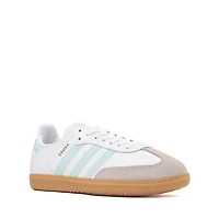 Chaussure athlétique adidas Samba OG - Junior - Blanche / Vert d'eau / Gomme