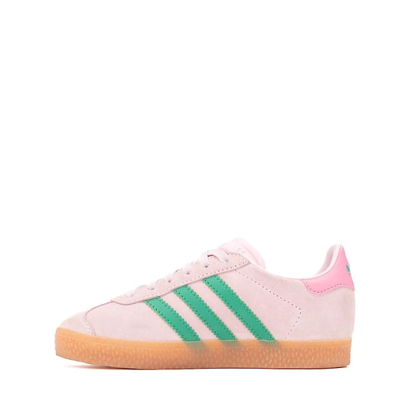 adidas Gazelle Athletic Shoe - Little Kid Clear Pink / Court Green Bliss