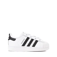 adidas Superstar II Elastic Lace Athletic Shoe - Baby / Toddler White Core Black