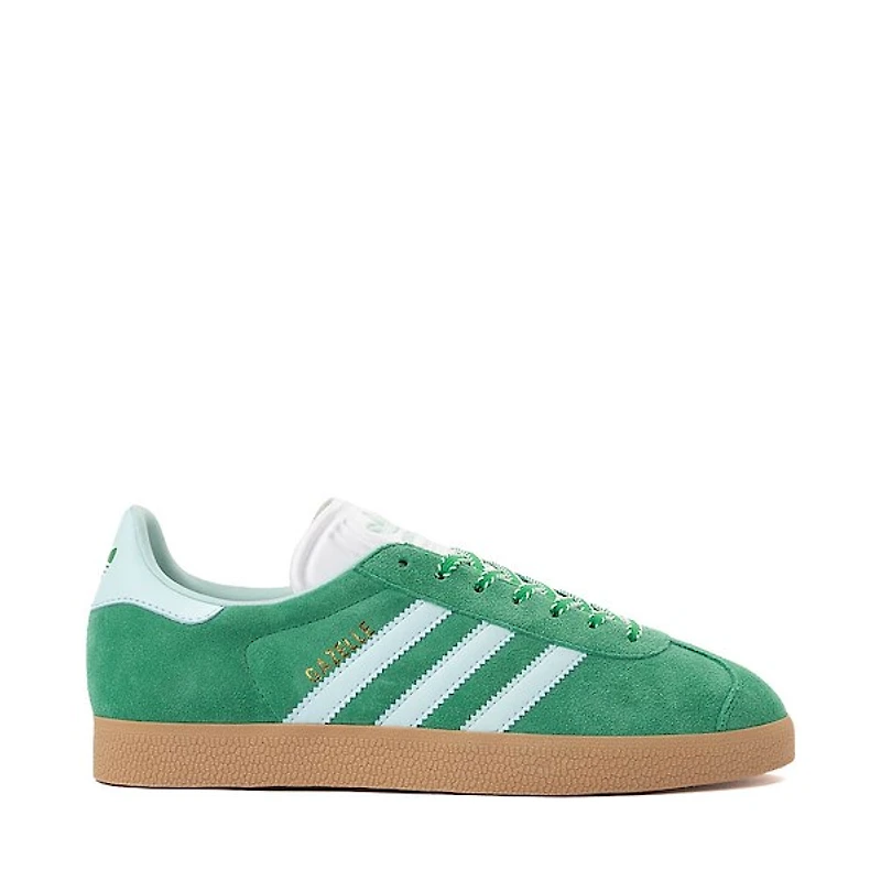 Womens adidas Gazelle Athletic Shoe - Green / Semi Flash Aqua Gold Metallic