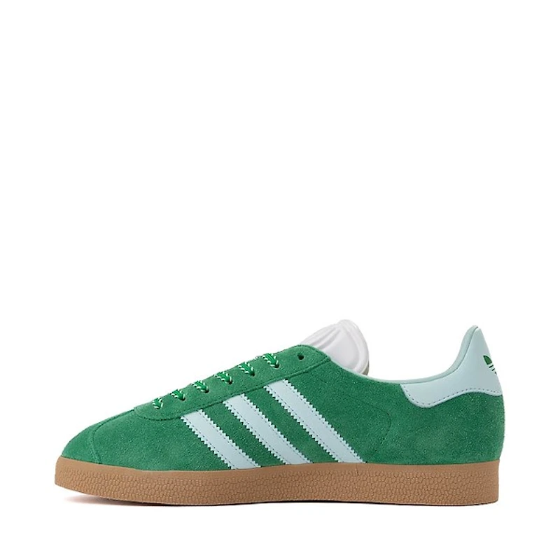 Womens adidas Gazelle Athletic Shoe - Green / Semi Flash Aqua Gold Metallic