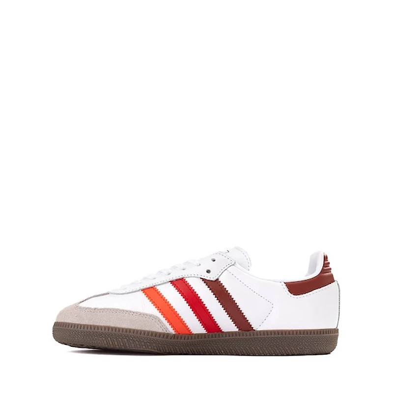 adidas Samba OG Athletic Shoe - Big Kid White / Bright Red Better Scarlet