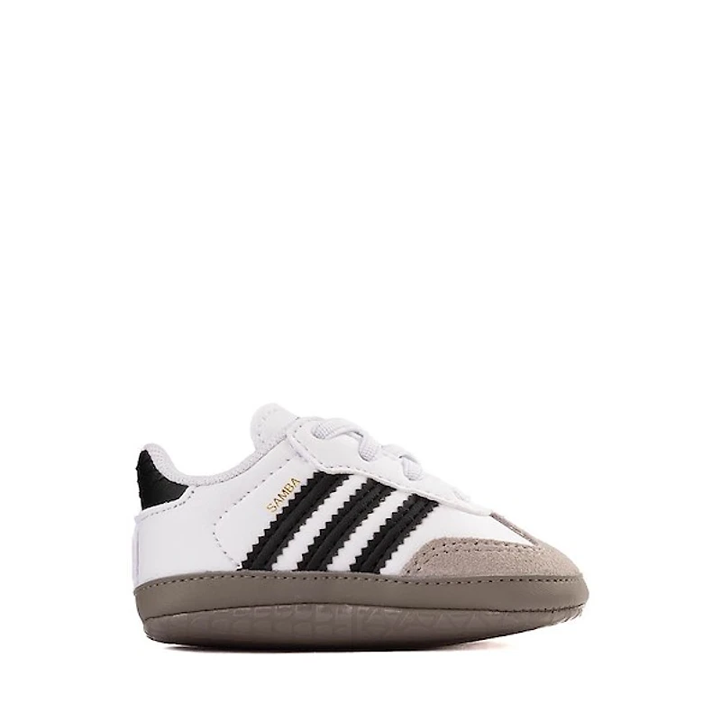 adidas Samba Crib Shoe - Baby White / Core Black Clear Granite