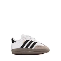 adidas Samba Crib Shoe - Baby White / Core Black Clear Granite