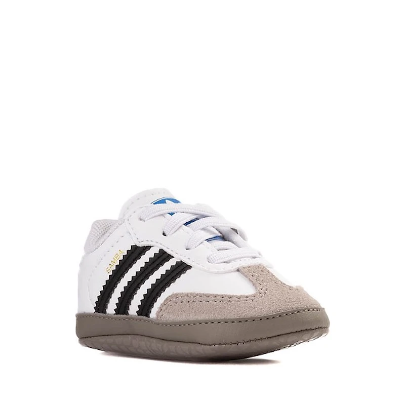 adidas Samba Crib Shoe - Baby White / Core Black Clear Granite
