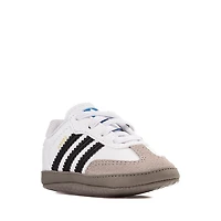 adidas Samba Crib Shoe - Baby White / Core Black Clear Granite