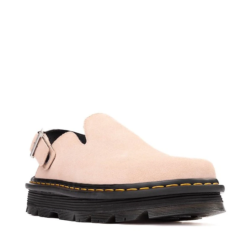 Mule à plateforme Dr. Martens Zebzag - Rose pâle