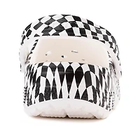 Sabot classique Crocs à motif damier déformé - Blanc / Noir