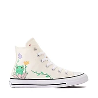 Basket Converse Chuck Taylor All Star Hi Frog Garden - Blanc cassé