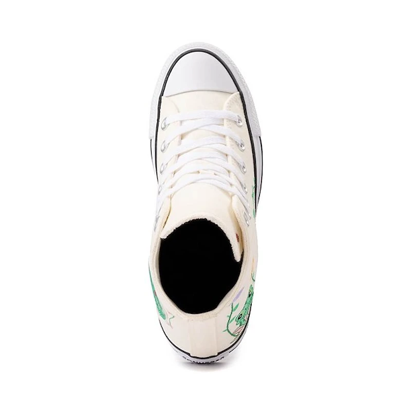 Basket Converse Chuck Taylor All Star Hi Frog Garden - Blanc cassé