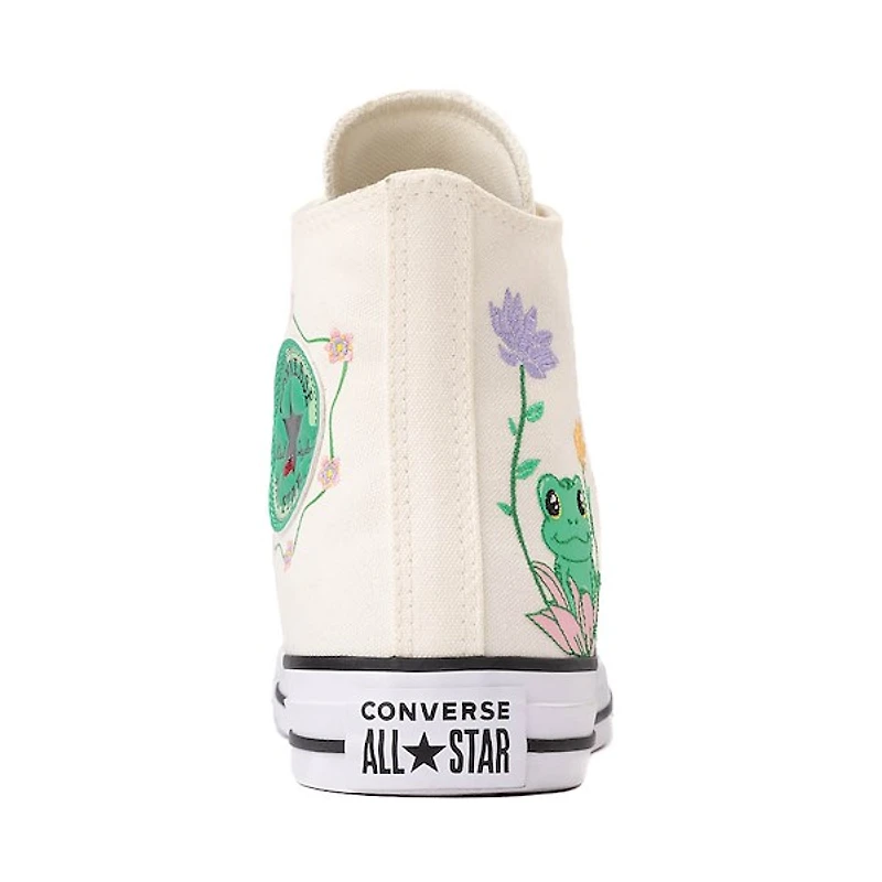 Basket Converse Chuck Taylor All Star Hi Frog Garden - Blanc cassé