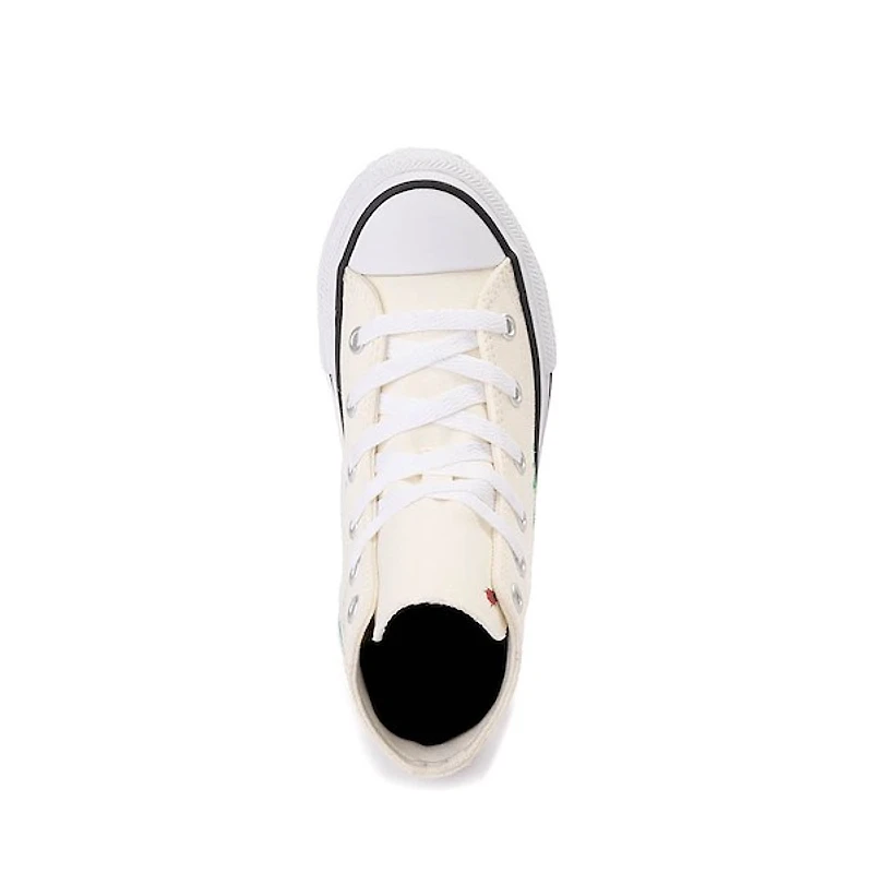 Basket Converse Chuck Taylor All Star Hi Frog Garden - Enfants Blanc cassé