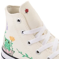 Basket Converse Chuck Taylor All Star Hi Frog Garden - Enfants Blanc cassé