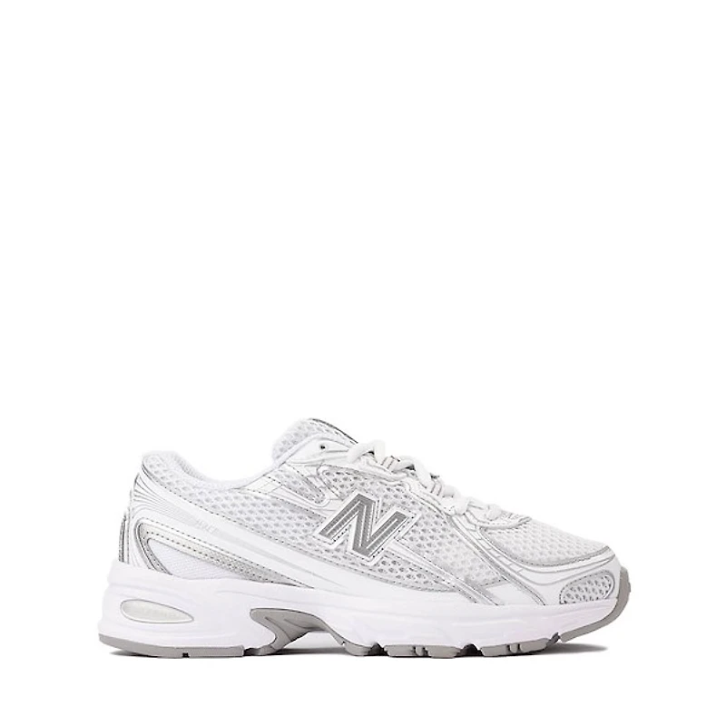 New Balance 740 Athletic Shoe - Big Kid White / Silver Metallic