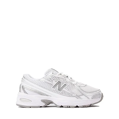 New Balance 740 Athletic Shoe - Big Kid White / Silver Metallic