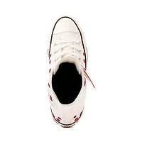 Basket Converse Chuck Taylor All Star Hi Coeurs et Roses - Blanche