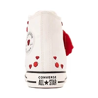 Basket Converse Chuck Taylor All Star Hi Coeurs et Roses - Blanche