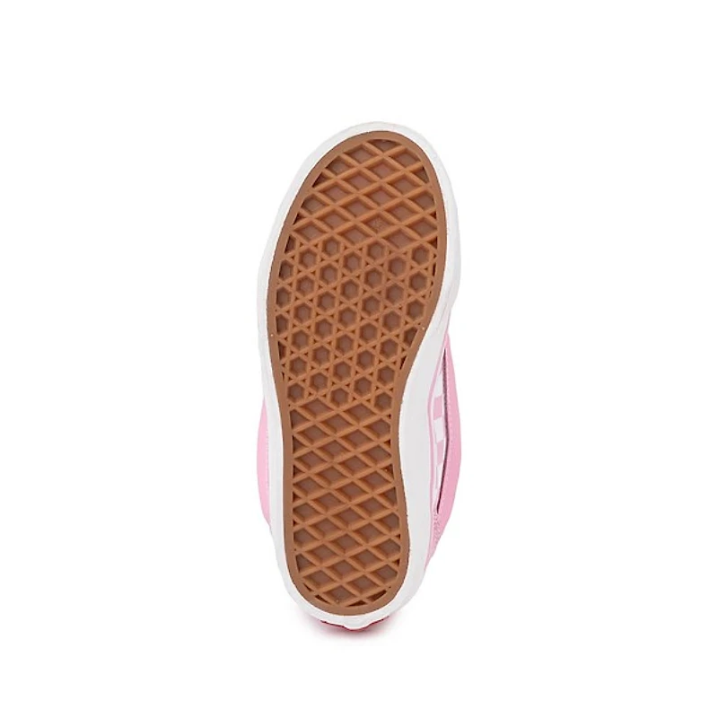 Chaussure de skate Vans Knu Skool à motif en damier - Enfants Rose / Blanche