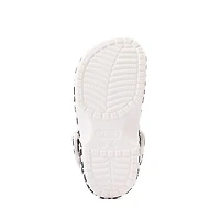 Sabot classique Crocs à motif damier déformé - Enfants / Junior Blanc Noir