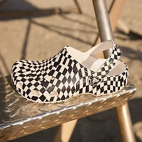 Crocs Classic Warped Checker Clog - Little Kid / Big White Black