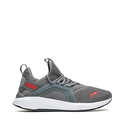 Mens PUMA Softride Enzo 5 Athletic Shoe - Cool Dark Gray / For All Time Red