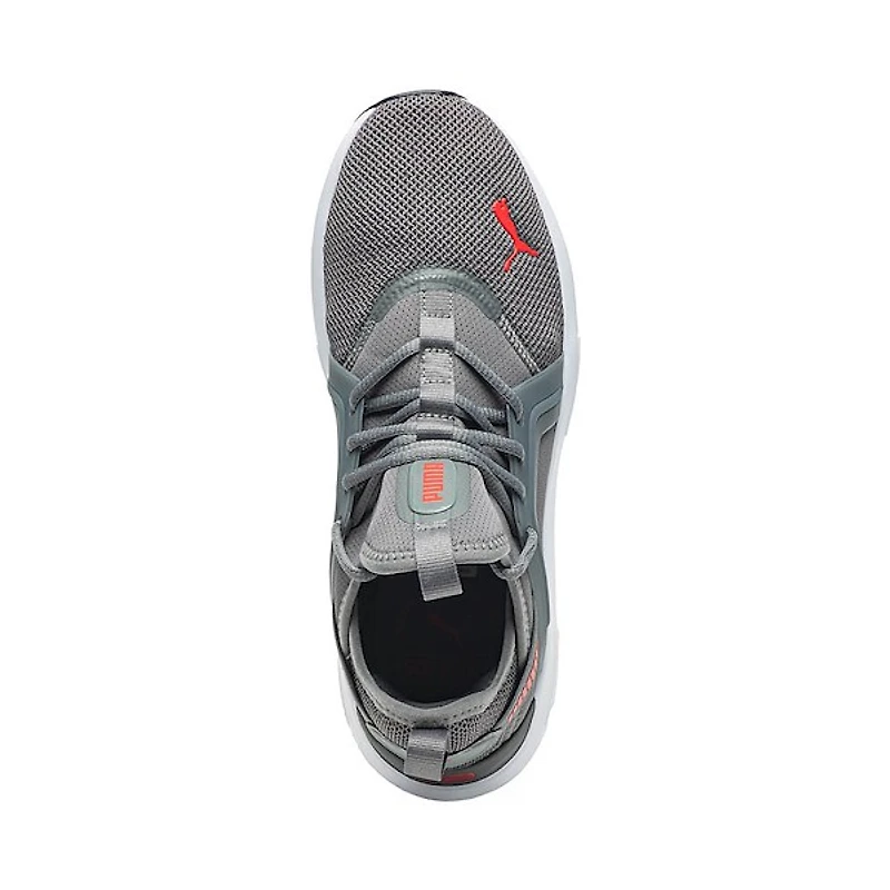 Chaussure athlétique PUMA Softride Enzo 5 pour hommes - Grise / Rouge
