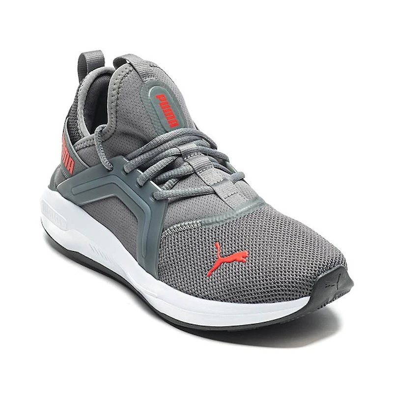 Chaussure athlétique PUMA Softride Enzo 5 pour hommes - Grise / Rouge