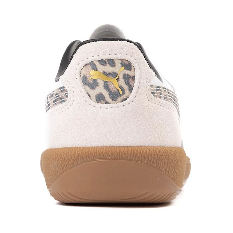 Chaussure athlétique PUMA Palermo Leo pour femmes - Blanche / Léopard