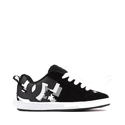 Womens DC Court Graffik 3D Skate Shoe - Black / White Grey
