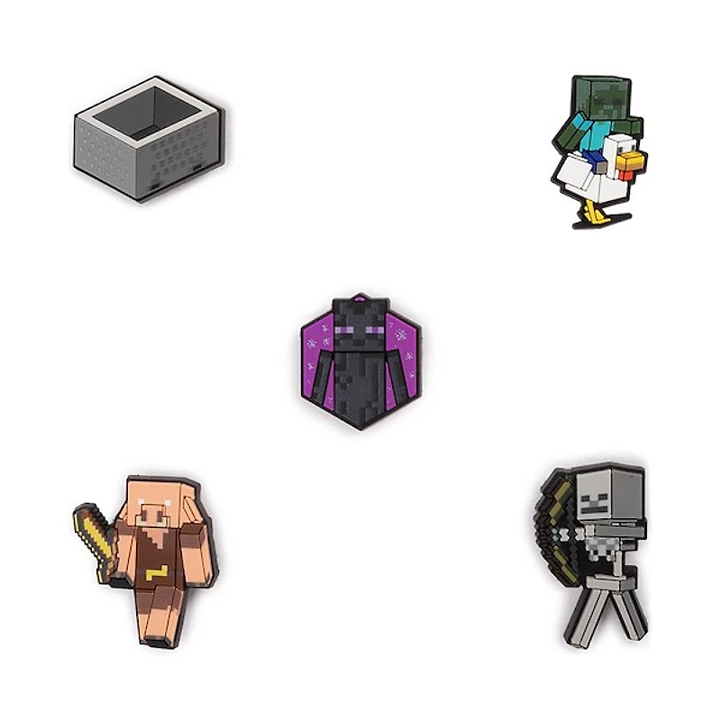 Minecraft x Crocs Jibbitz&trade Shoe Charms 5 Pack - Multicolor