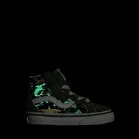 Vans Sk8-Hi Zip Glow Sharks Skate Shoe - Baby / Toddler Green