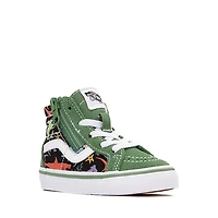 Chaussure de skate Vans Sk8-Hi Zip Glow Sharks - Bébés / Tout-petits Verte
