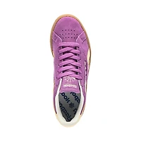 Chaussure athlétique Reebok Club C Grounds UK pour femmes - Mauve / Jaune pâle Gomme
