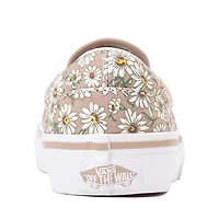 Chaussure de skate sans lacets Vans marguerites - Enfants Brune / Blanche