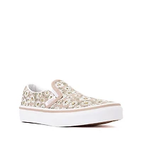 Chaussure de skate sans lacets Vans marguerites - Enfants Brune / Blanche