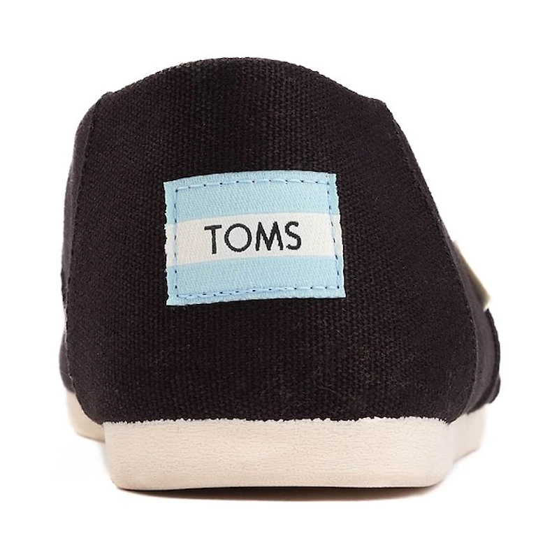 Chaussure décontractée sans lacets TOMS Alpargata pour femmes - Noire