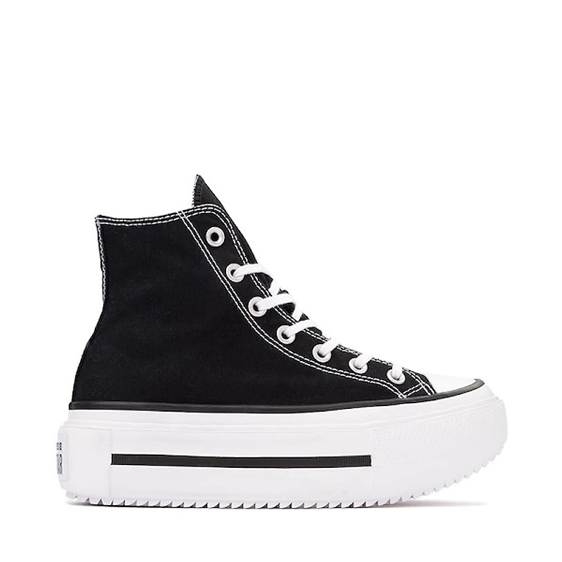 Converse Chuck Taylor All Star Lift Double Stack High-Top Sneaker - Black / White