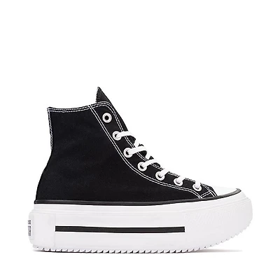 Converse Chuck Taylor All Star Lift Double Stack High-Top Sneaker - Black / White