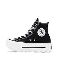 Converse Chuck Taylor All Star Lift Double Stack High-Top Sneaker - Black / White